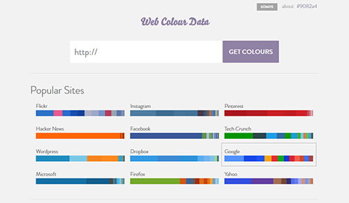 Web Color Data